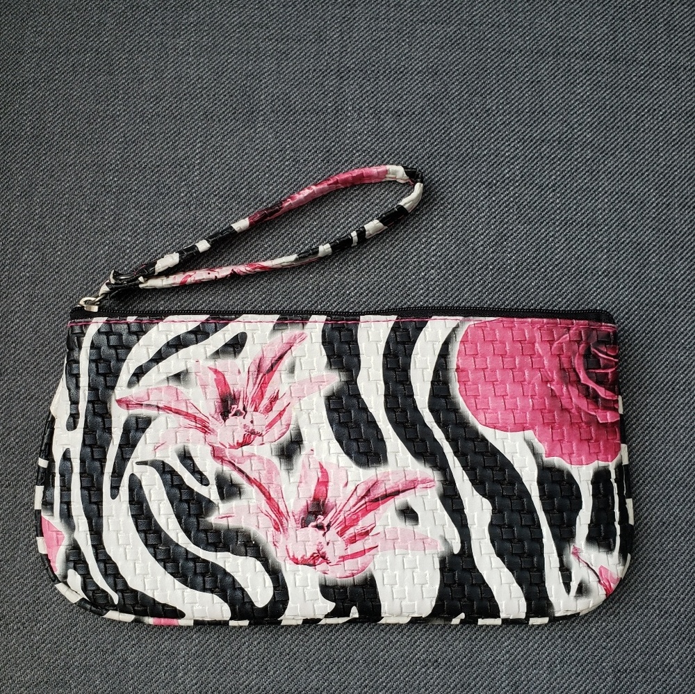 COPY - Flower Print Wristlet